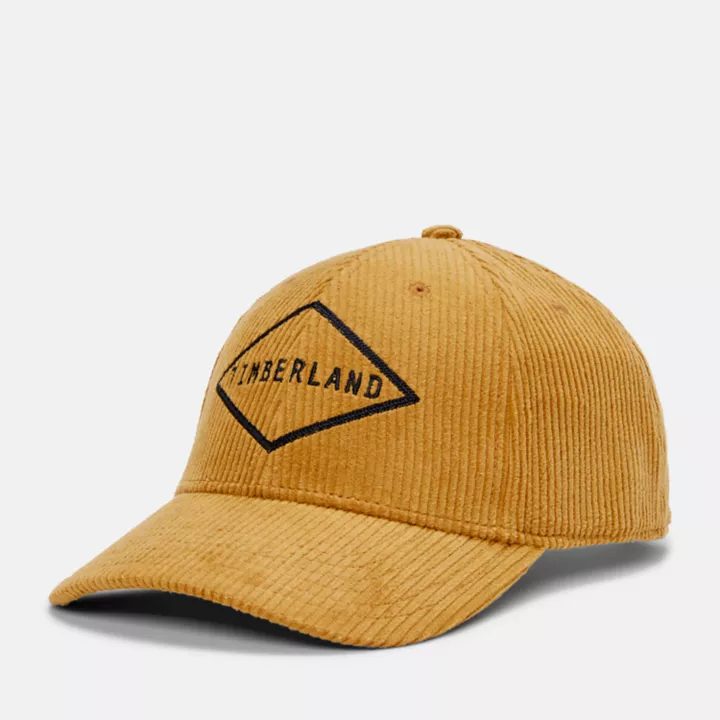 All Gender Corduroy Cap in Yellow