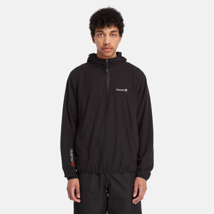 Polartec Fleece Hoodie for Men in Black