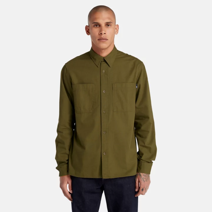 Windham Cotton Shirt for Men in Green