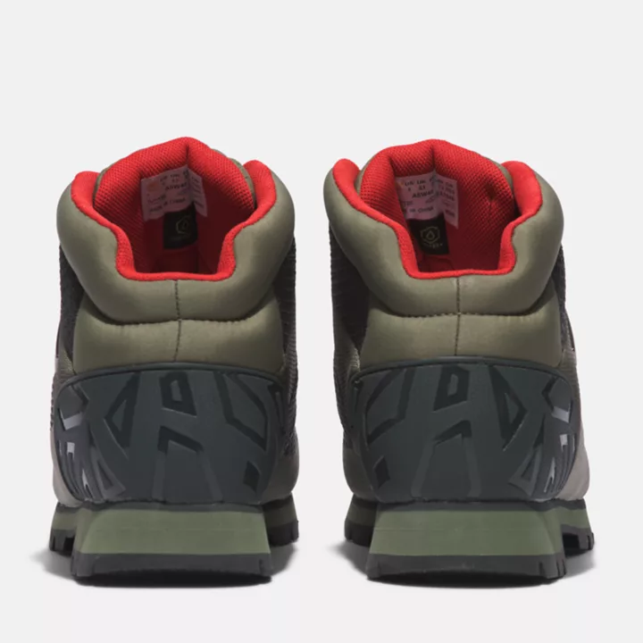 Euro Sprint Waterproof Hiking Boot for Men in Green/Grey