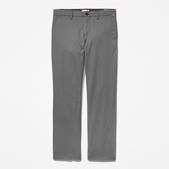 Squam Lake Stretch Chinos for Men in Grey
