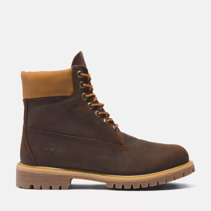 Timberland Premium 6 Inch Boot for Men in Brown/Yellow