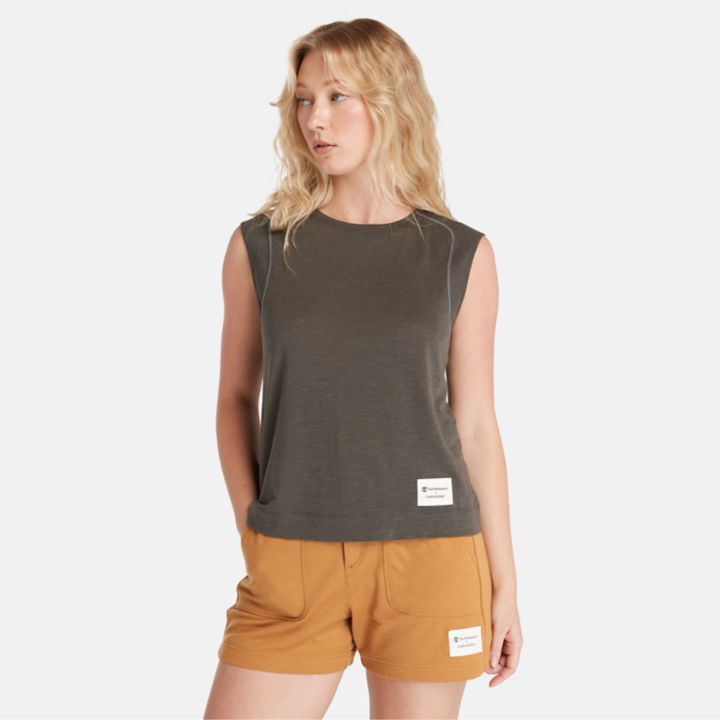 Timberland  x Icebreaker Merino Sleeveless Top for Women in Dark Grey