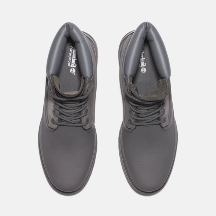 Timberland Heritage 6 Inch Rubber Toe Boot for Men in Grey