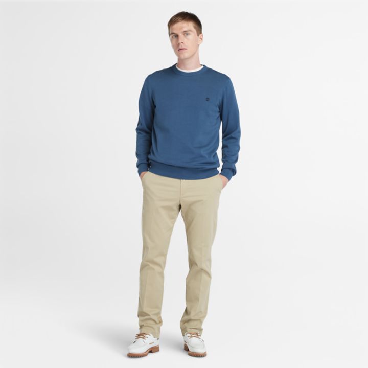 Williams River Crewneck Jumper for Men in Navy