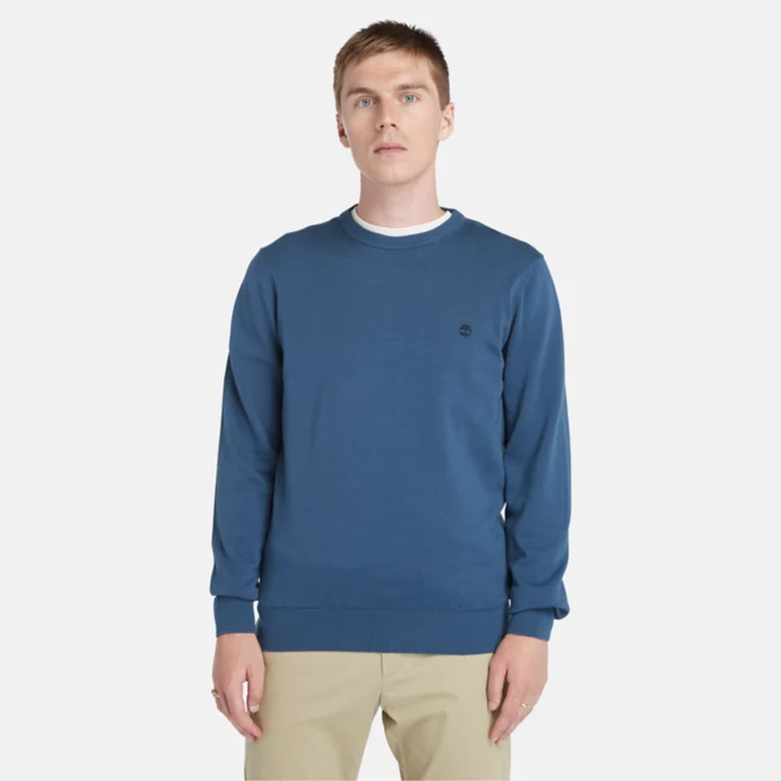 Williams River Crewneck Jumper for Men in Navy