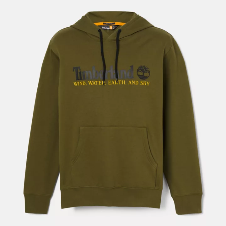 Wind, Water, Earth and Sky Hoodie for Men in Green