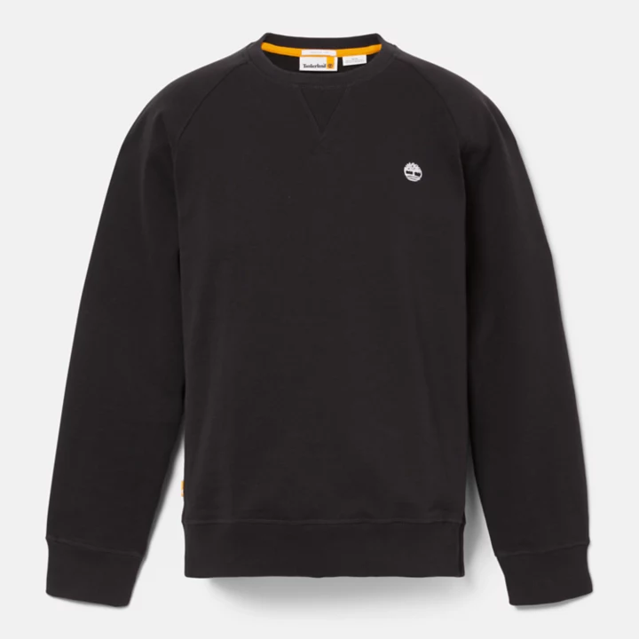 Exeter River Crewneck Sweatshirt for Men in Black
