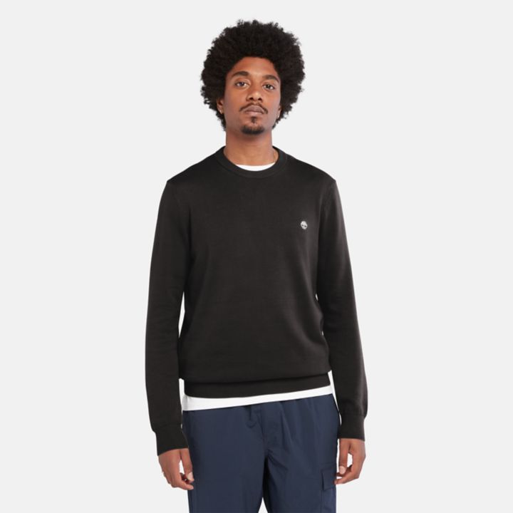 Williams River Crewneck Jumper for Men in Black