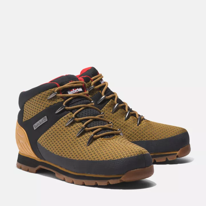 Euro Sprint Waterproof Hiking Boot for Men in Yellow/Black