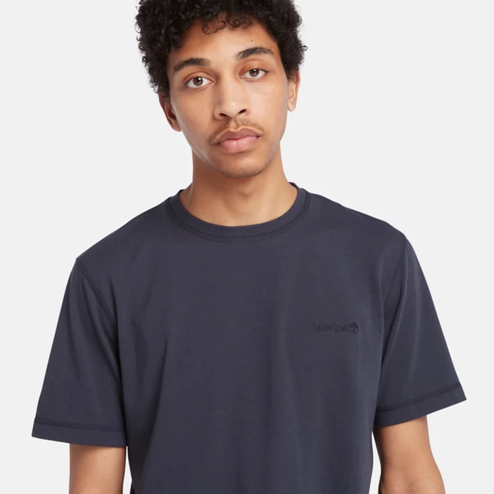 Short Sleeve Wicking T-Shirt for Men in Navy