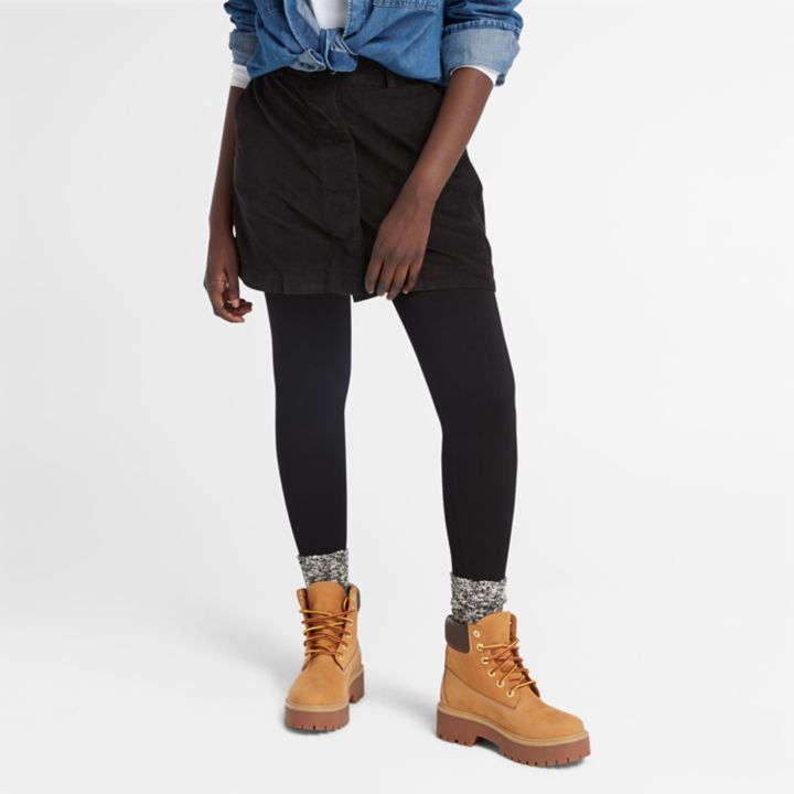 Needle Corduroy Skirt for Women in Black