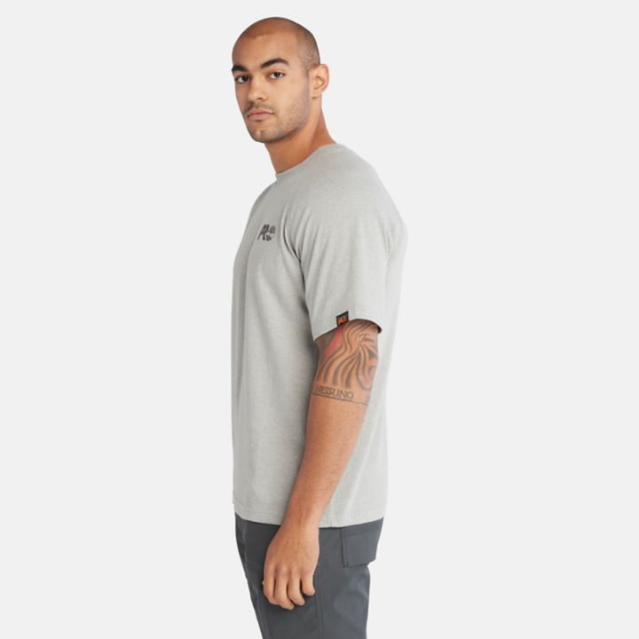Timberland PRO Core Reflective Logo T-Shirt for Men in Grey