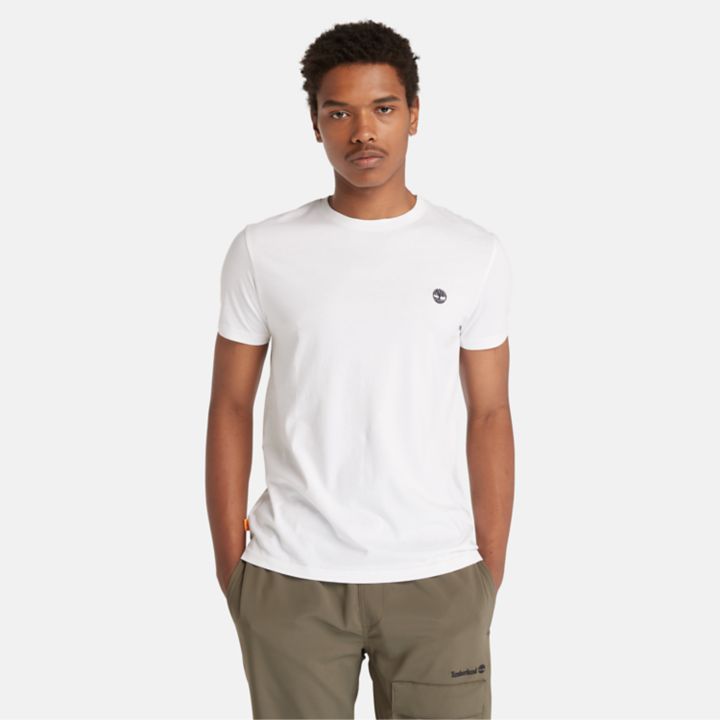 Dunstan River Slim-Fit T-Shirt for Men in White