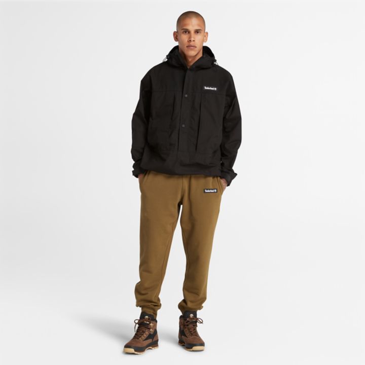 Water Repellent Anorak Jacket for Men in Black