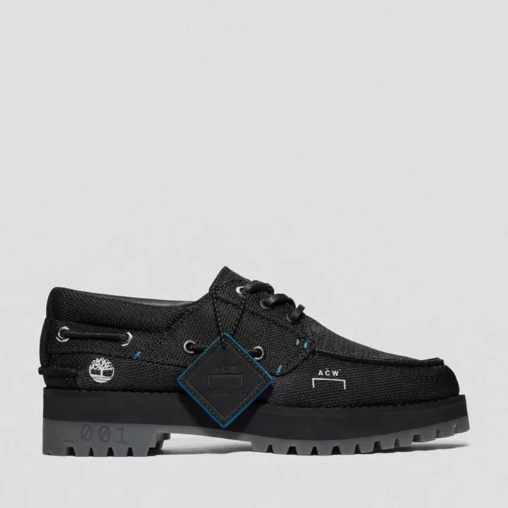 Timberland x A-COLD-WALL* Future73 3-Eye Handsewn Boat Shoe for Women in Black