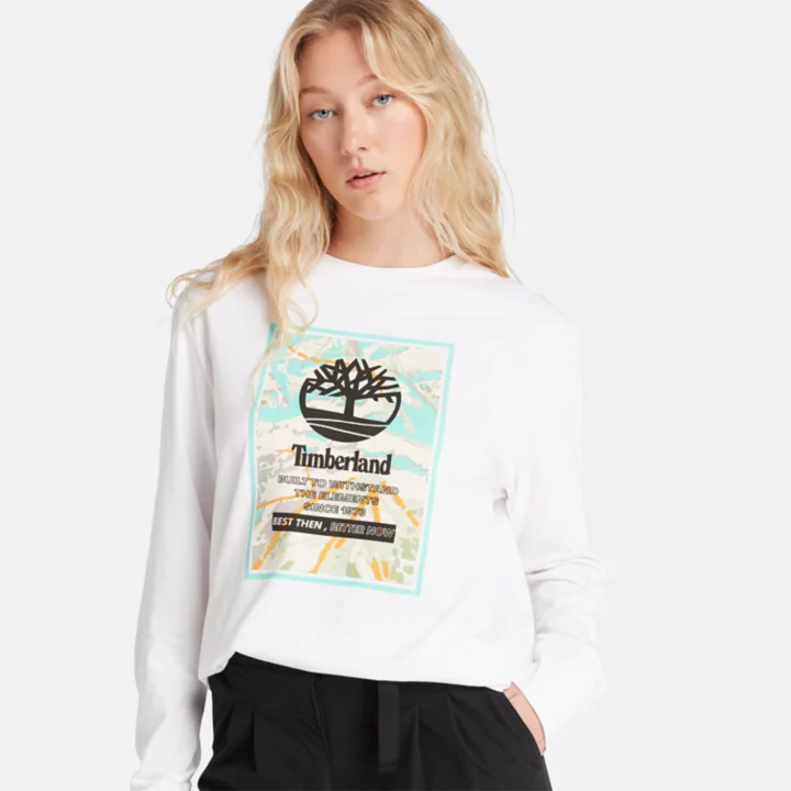 Ski School LS T-Shirt in White