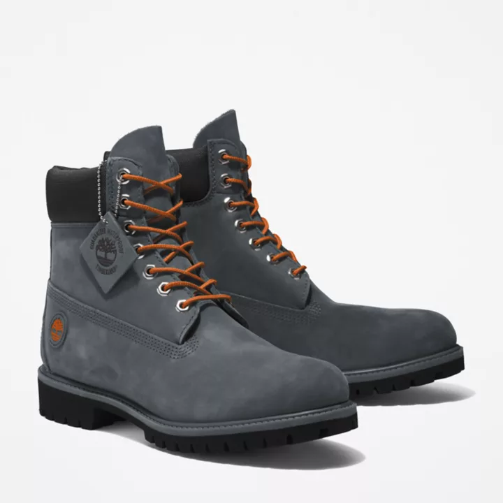 Bottine 6-inch Timberland Premium pour homme en gris/orange