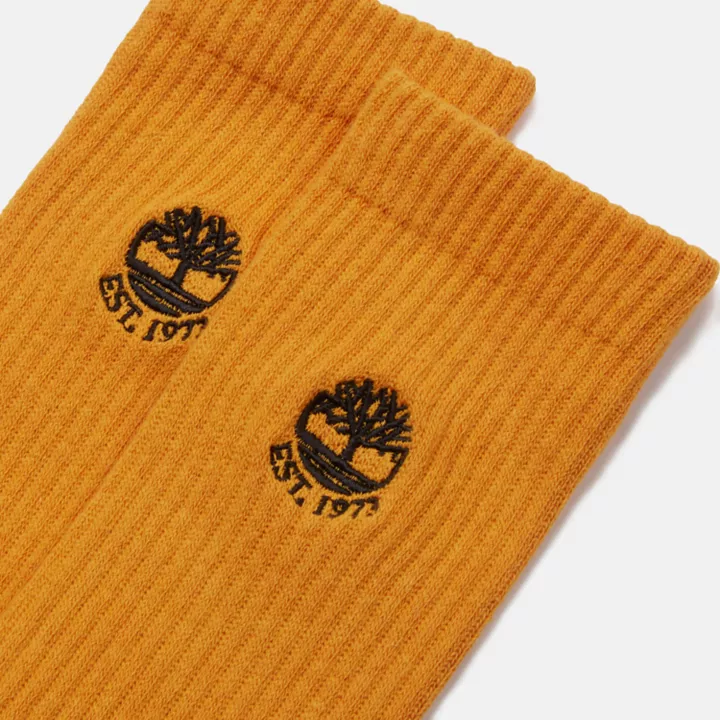 1Pk Colour Blast Crew Socks in Orange