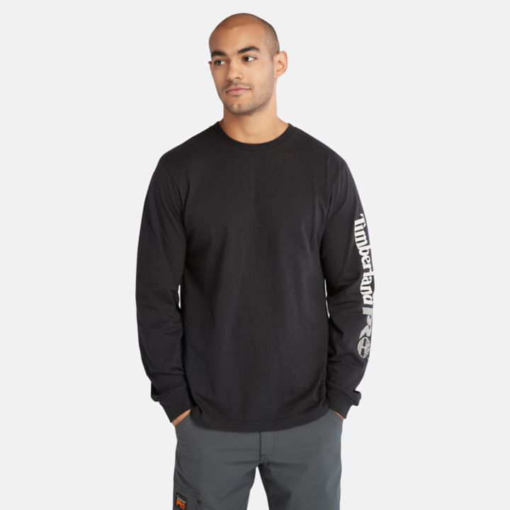 Timberland PRO Core Logo LS T-Shirt for Men in Black