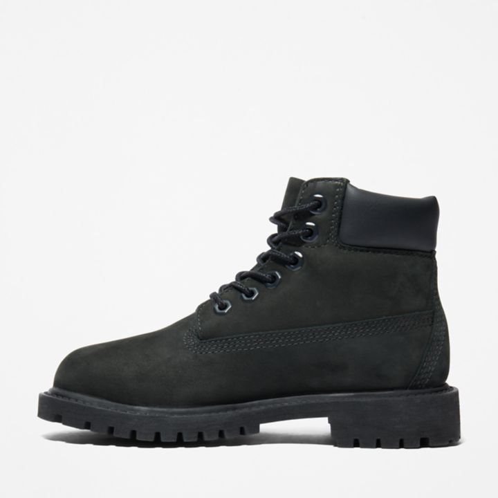 Timberland Premium 6 Inch Boot for Youth in Black