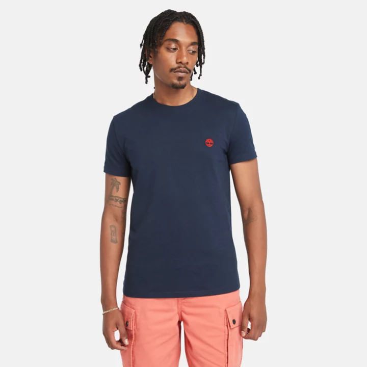 Dunstan River Slim-Fit T-Shirt for Men in Navy