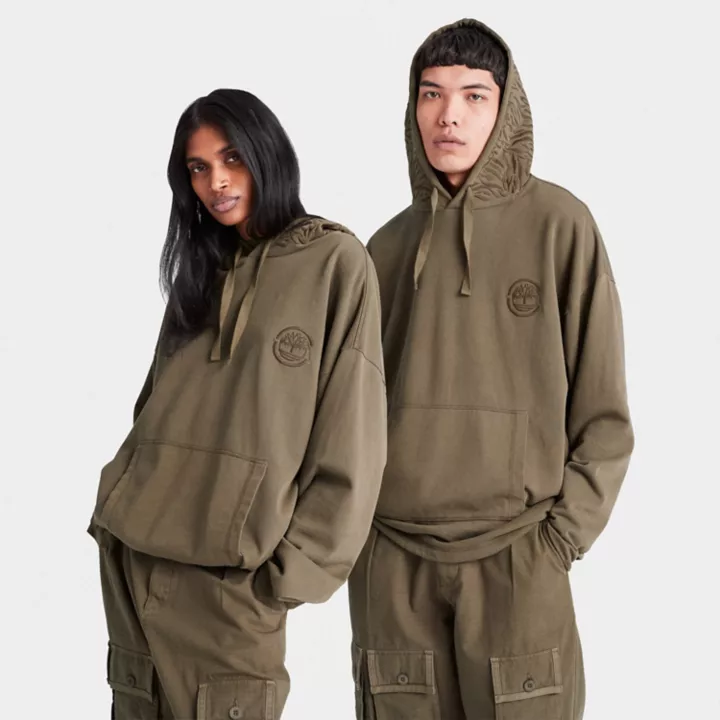 All Gender Timberland x CLOT Future73 Pullover Hoodie in Dark Green