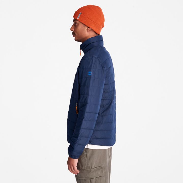 Axis Peak Quilted Jacket for Men in Navy