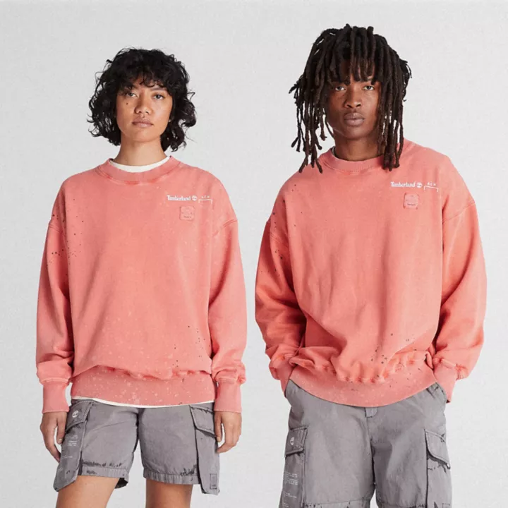 All Gender Timberland x A-COLD-WALL* Future73 Crewneck Sweatshirt in Orange