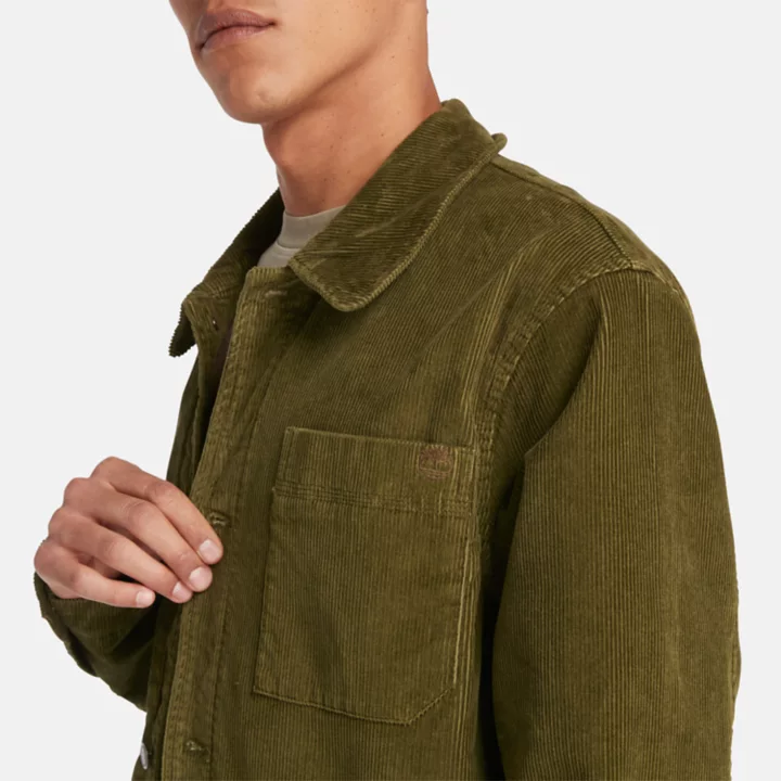 Kempshire Corduroy Chore Jacket for Men in Green