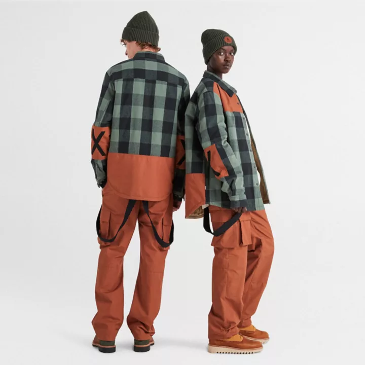 Timberland x Nina Chanel Abney Overshirt in Green