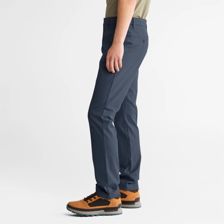 Sargent Lake Stretch Chino Trousers for Men in Blue
