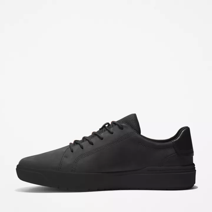 Seneca Bay Leather Trainer for Men in Black