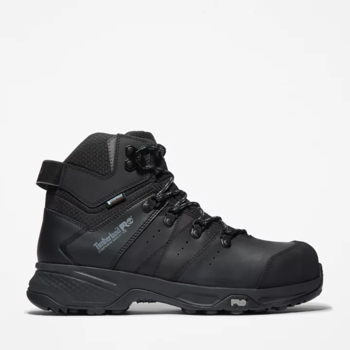 Switchback Composite-Toe Work Hiker for Men in Black