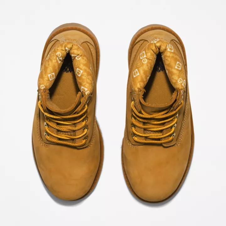 Timberland Premium 6 Inch Boot for Youth in Yellow