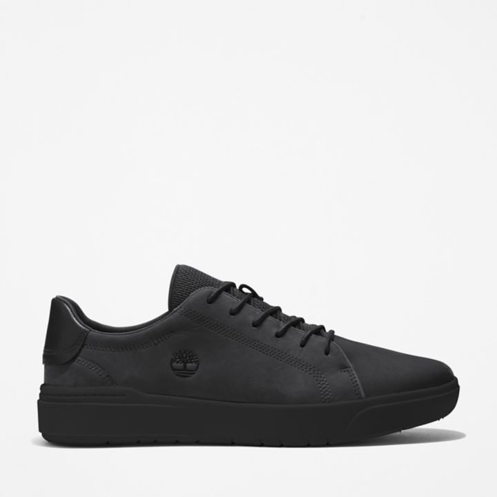Seneca Bay Leather Trainer for Men in Black