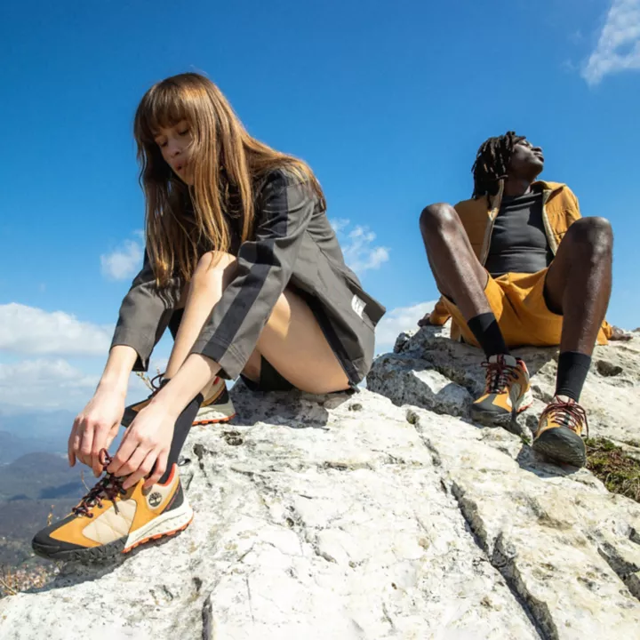 Timberland x Icebreaker Trailquest Waterproof Hiking Shoes for Women in Yellow