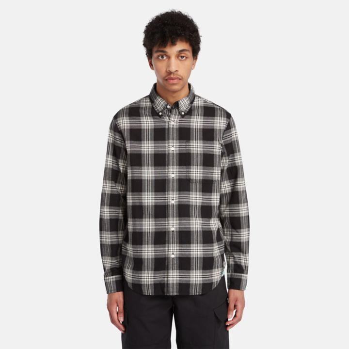 Tartan Shirt for Men in Black/White