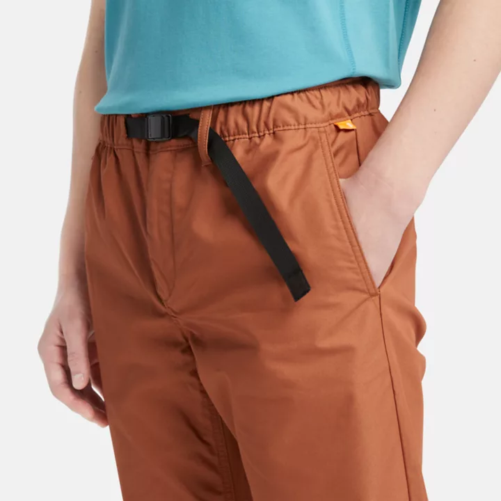 Comfort Stretch Trousers for Men in Brown