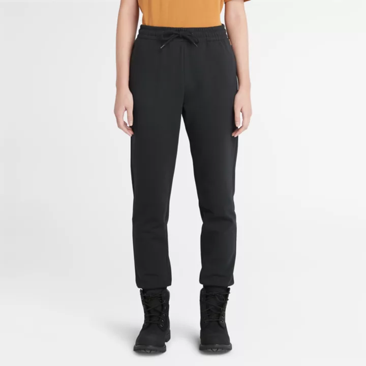 Embroidered Tree-logo Tracksuit Bottoms for Women in Black