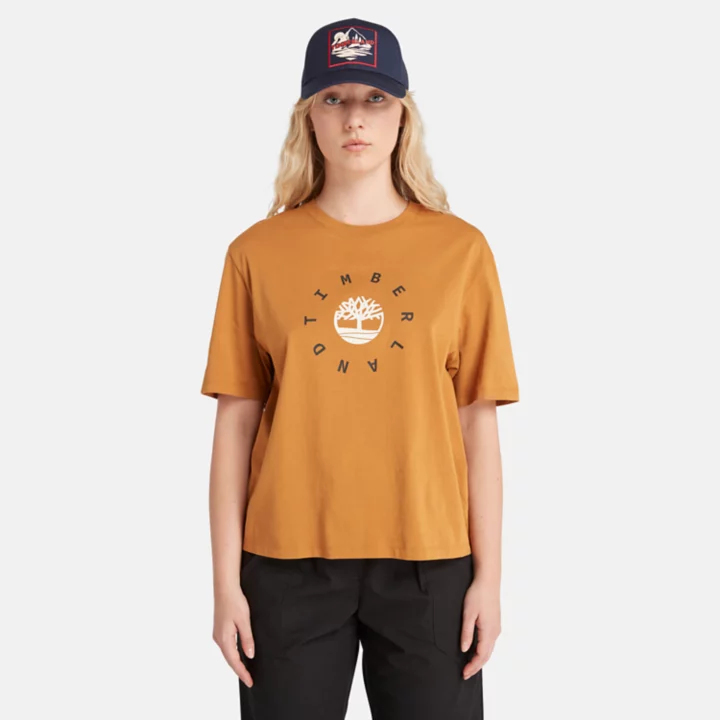 Seasonal Logo T-Shirt for Women in Dark Yellow