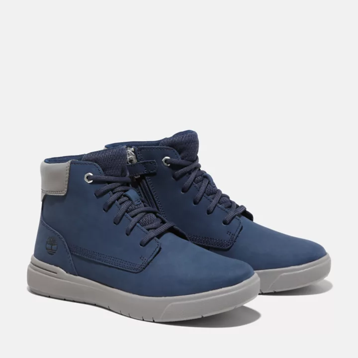 Seneca Bay 6 Inch Side-zip Boot for Junior in Navy