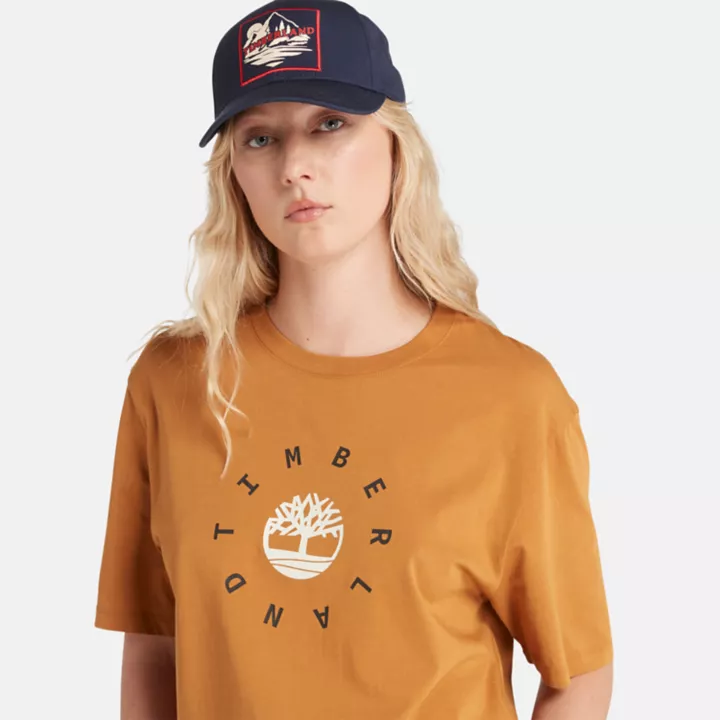Seasonal Logo T-Shirt for Women in Dark Yellow