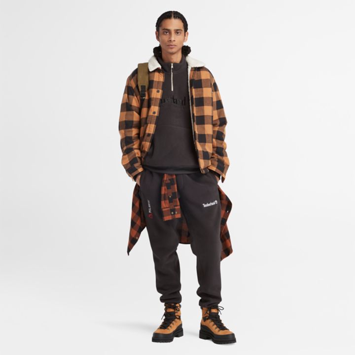 Polartec Fleece Trousers for Men in Black