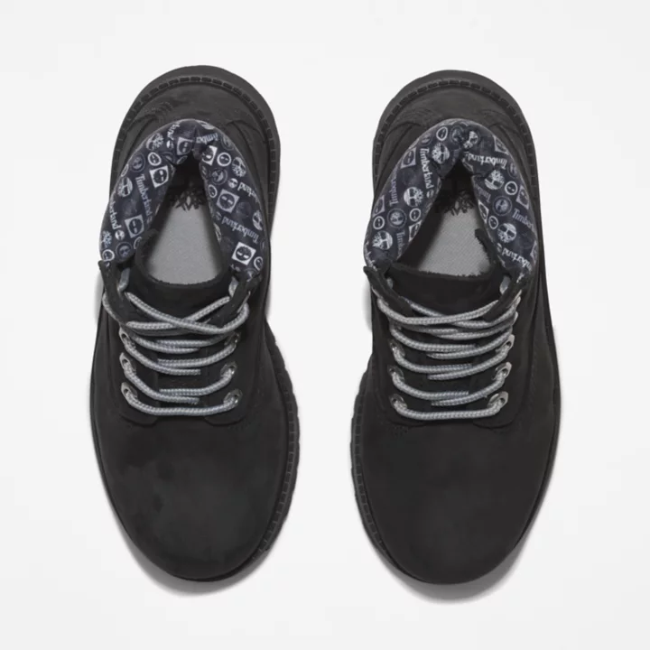 Timberland Premium 6 Inch Boot for Youth in Black