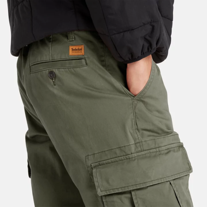 Core Cargo Trousers for Men in Green