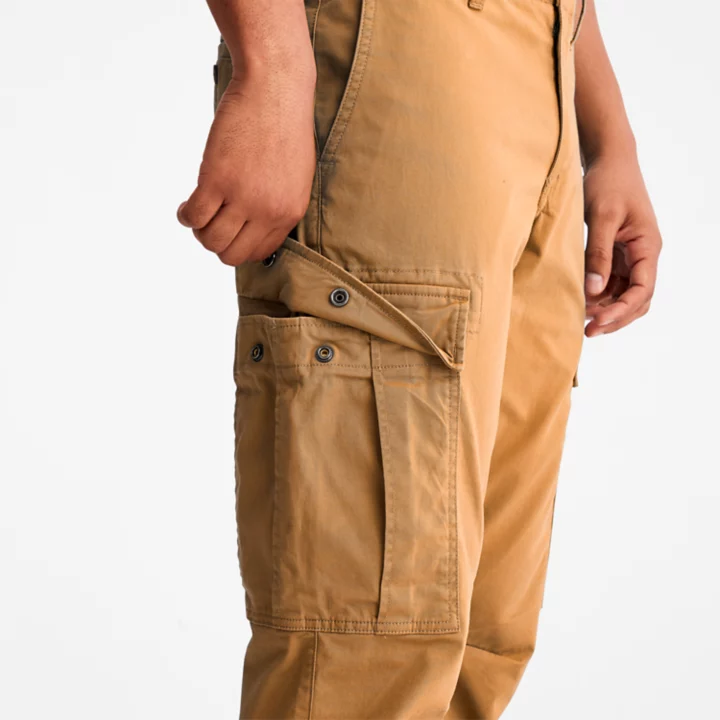 Core Cargo Trousers for Men in Dark Yellow