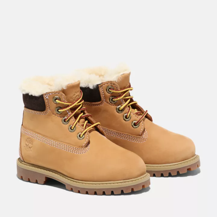 Timberland Premium 6 Inch Winter Boot for Toddler in Yellow