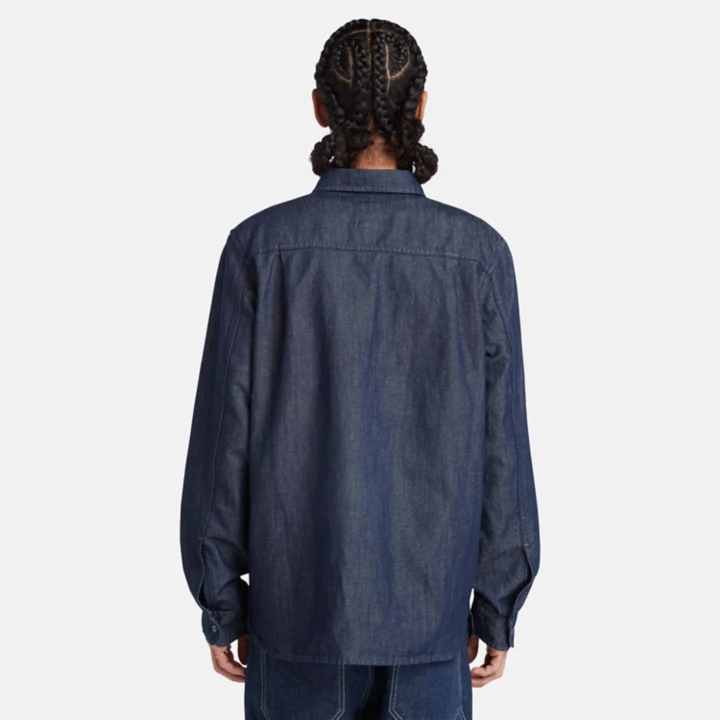 Windham Cotton Hemp Denim Shirt for Men in Indigo