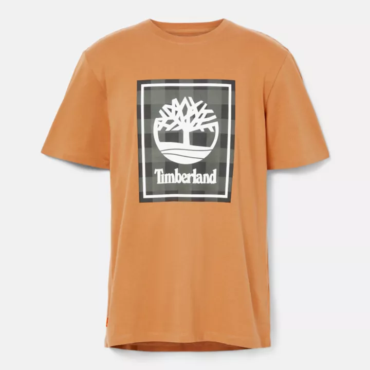 Short Sleeve Buffalo T-Shirt for Men in Orange